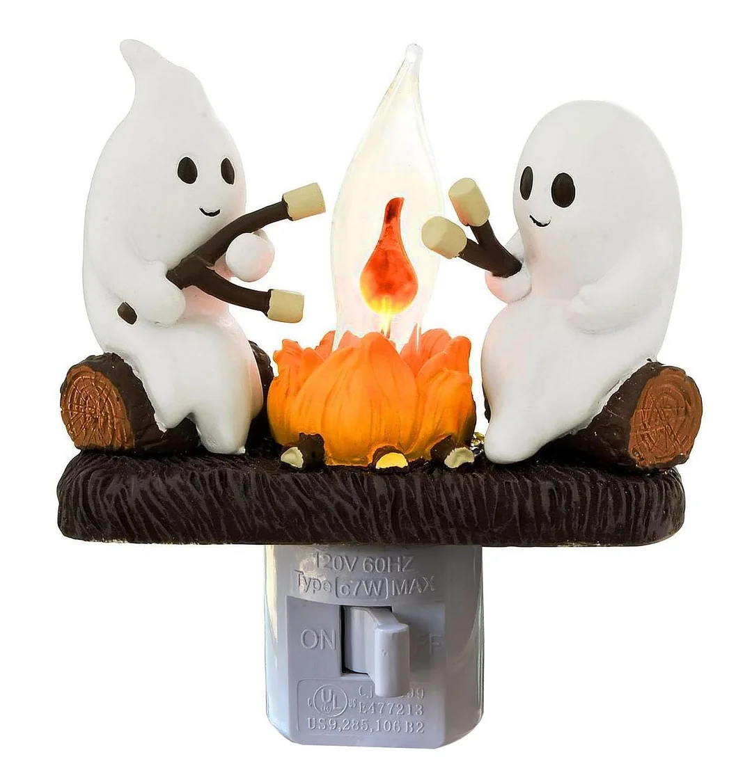 Ghost Campfire Flickering Night Light