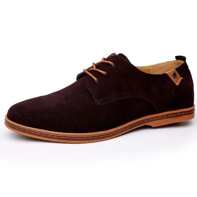 Genuine Suede Leather Men Shoes