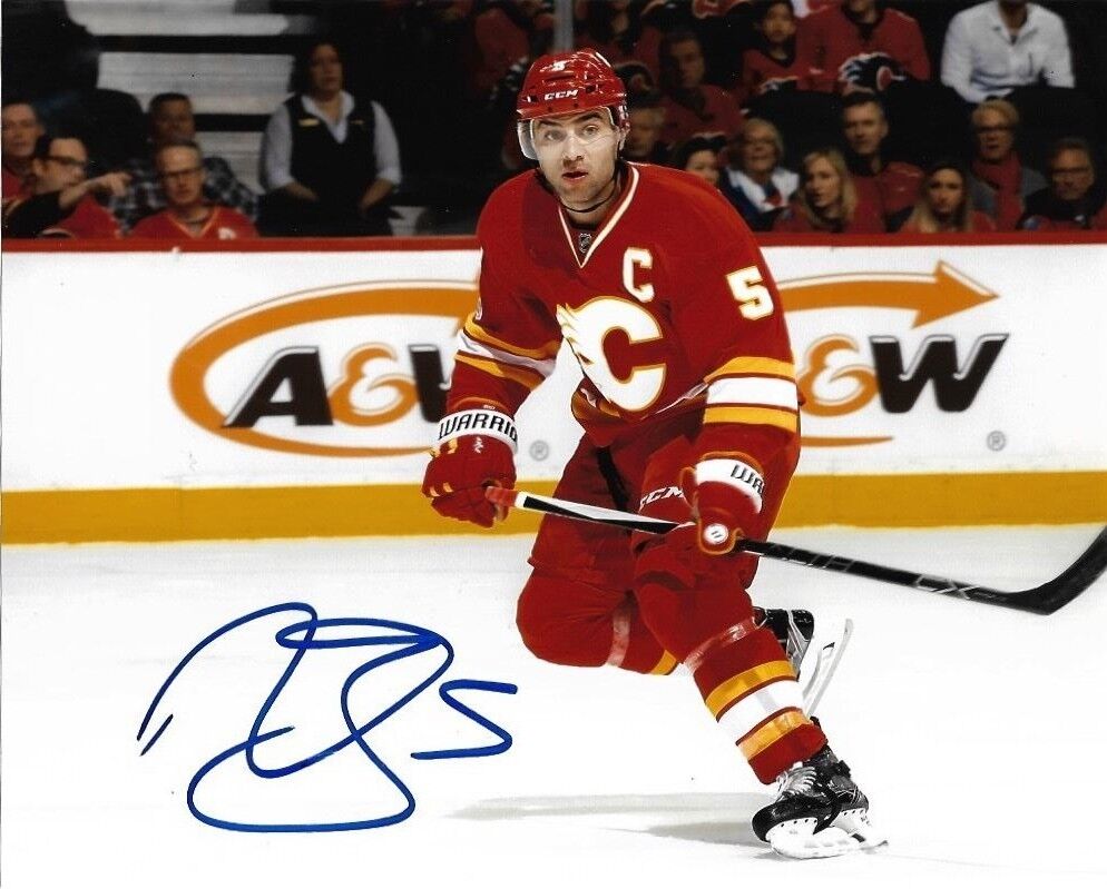 Calgary Flames Mark Giordano Autographed Signed 8x10 NHL Photo Poster painting COA AA