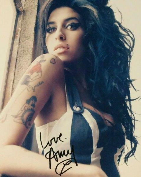 REPRINT - AMY WHINEHOUSE Autographed Signed 8 x 10 Photo Poster painting Poster Man Cave