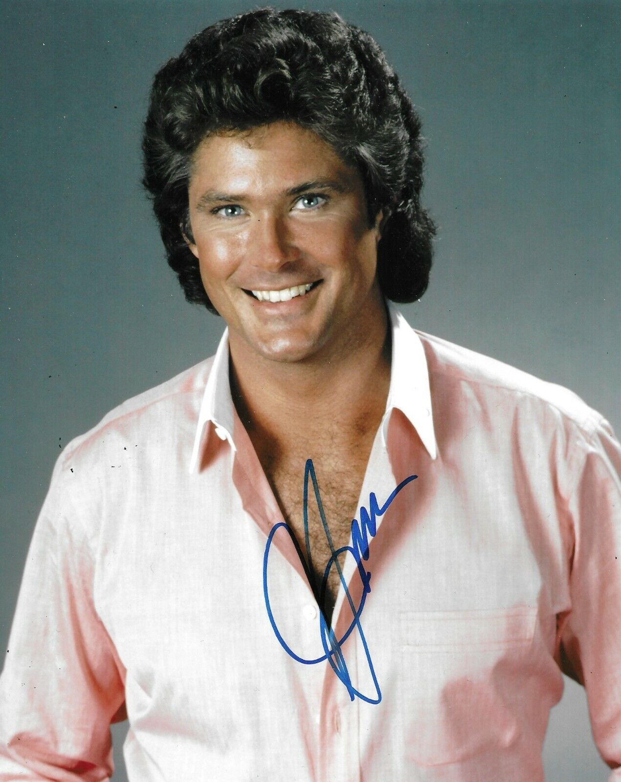 David Hasselhoff Signed Knight Rider 10x8 Photo Poster painting AFTAL