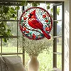 (US Only)Cardinal 2D Flat DIY Diamond Painting Set Diamond Art Pendant Home Wall Decor