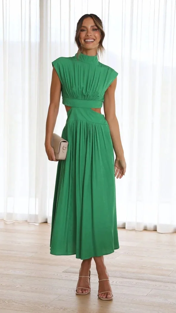 Women's Stand Collar Macaron Hollow Dress (Buy 2 Free Shipping)