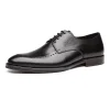 Fashion Mens Formal Business Derby Leather Dress Shoes 