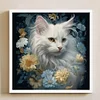Flower Cat - 11CT Stamped Cross Stitch 40*40cm