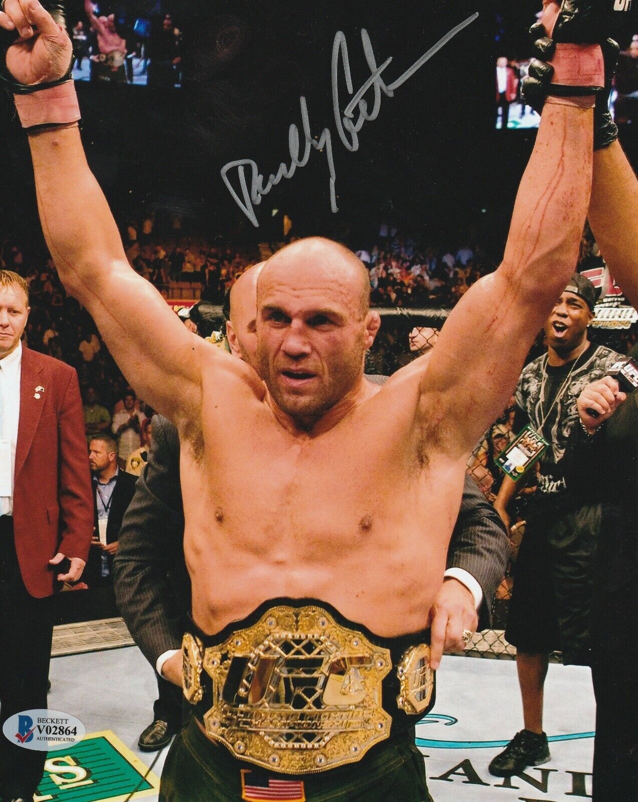 RANDY COUTURE Signed 8x10 Photo Poster painting w/ Beckett COA