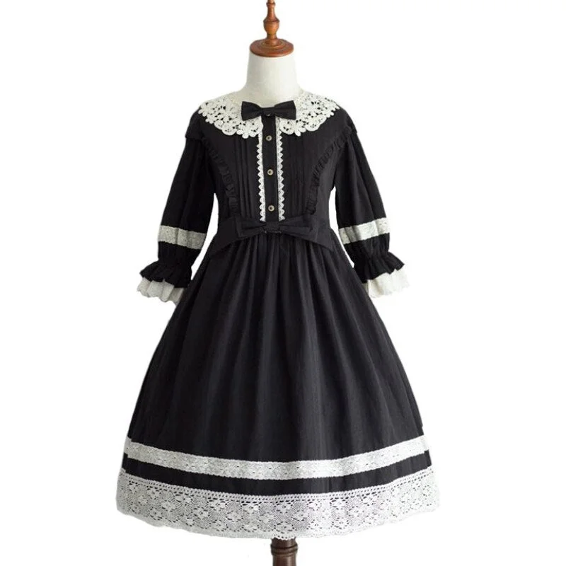 NEEDBO Dress Women Autumn Winter Elegint Lolita Gothic Princess Party Dress Women Summer 2020 Plus Size 5XL Cosplay Vestidos