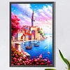 (40*60cm)Seaside Town - Full Round Drill Diamond Painting