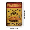 Warning - Vintage Metal Signs(12*16Inch) - Warning