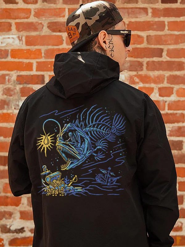 Adventure In the Sea Printed Men's Hoodie