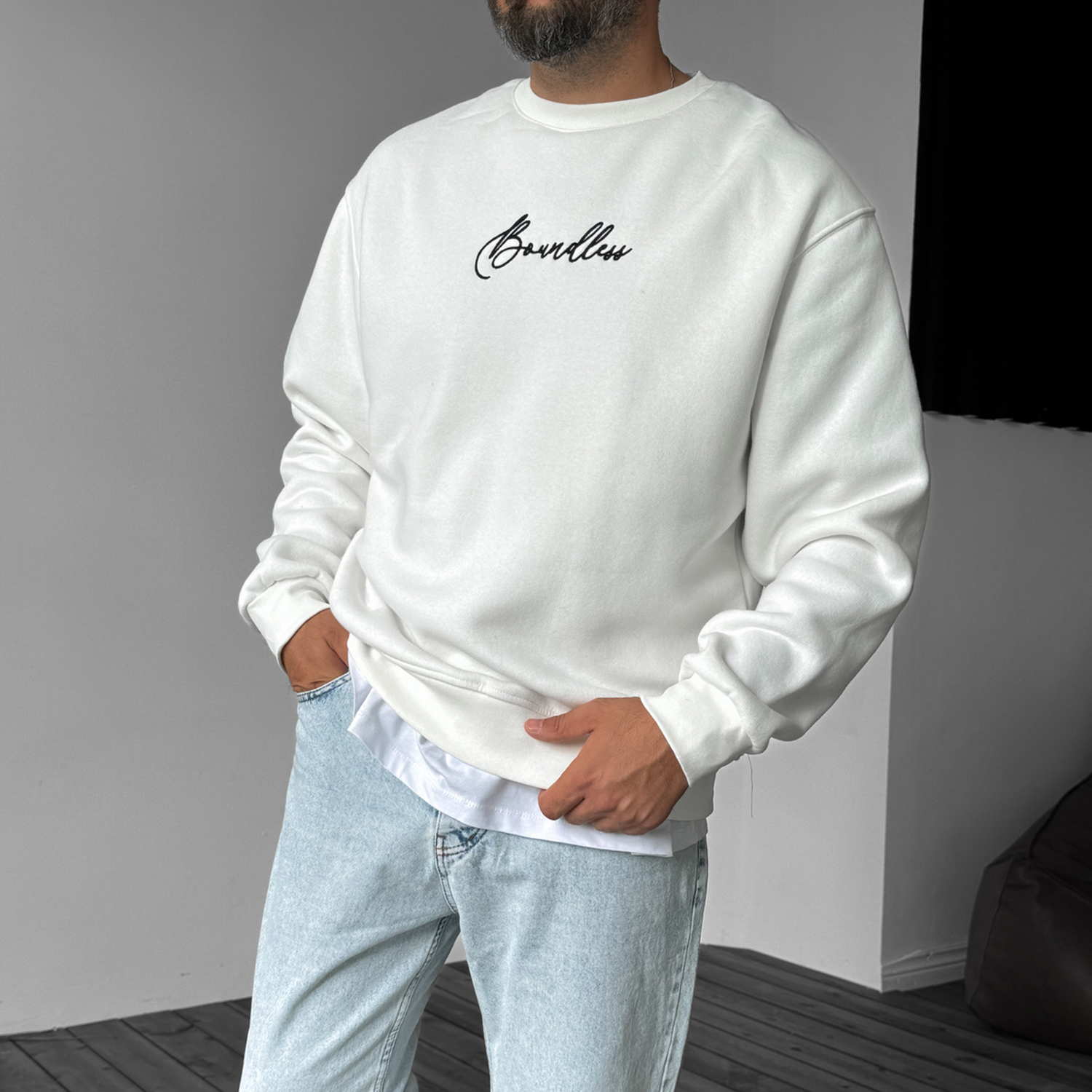 Ethnic Horse Design Oversized Hoodie