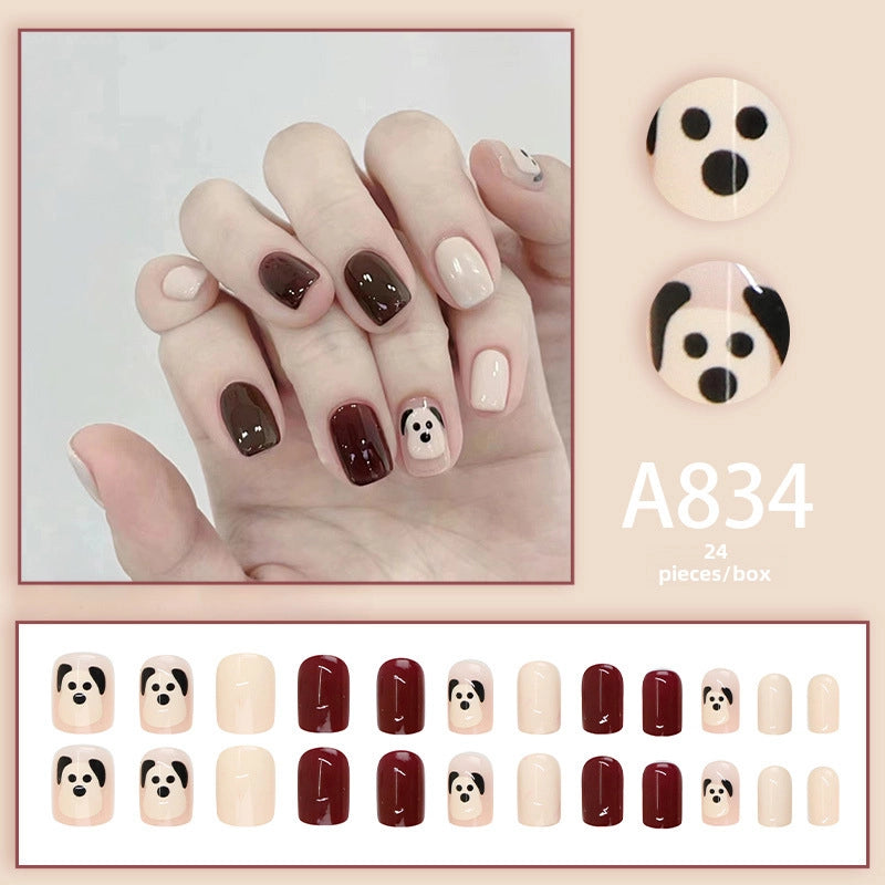 New Popular Simple Wearable Nail Patch 24 Pieces Boxed Pure Desire Style High Sense Factory Direct Sales