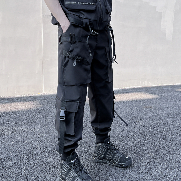 Spring Trend Casual Three-dimensional Bag Corset Cargo Pants-dark style-men's clothing-halloween