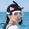 Cat Ears 3mm Neoprene Diving Headband Cartoon Diving Hood for Snorkeling Surfing