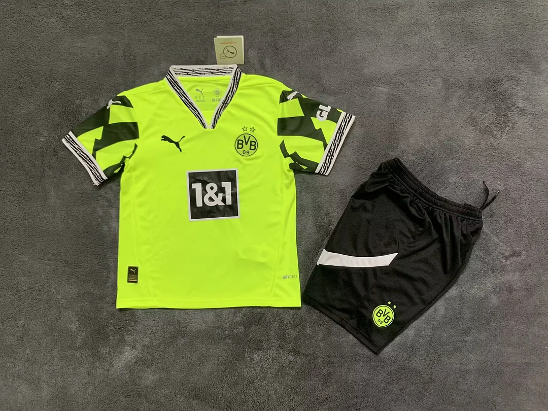 2025/26 Dortmund Pre-match training clothesFootball Jersey  Kids Size
