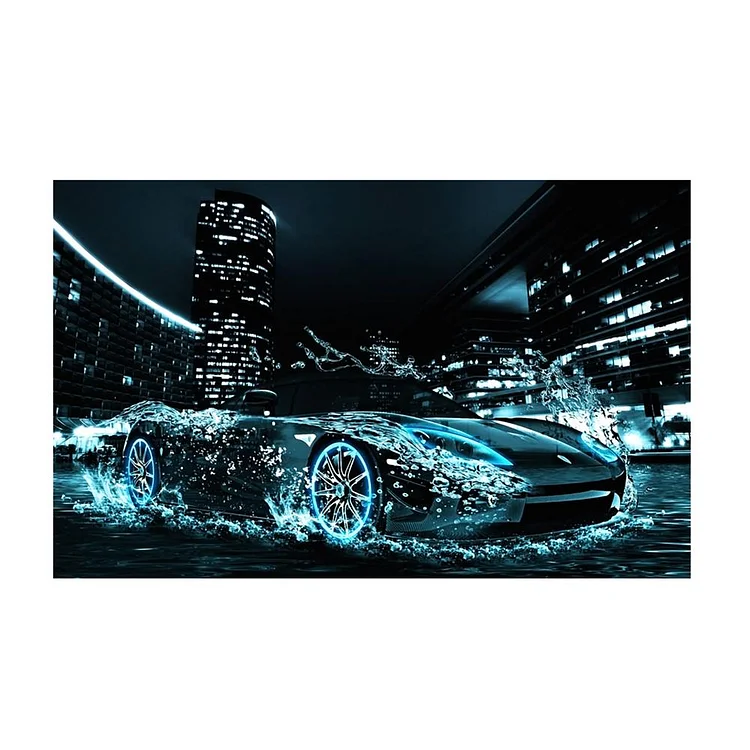 Speed Car - Full Round Drill Diamond Painting - 45x30cm(Canvas)