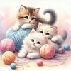 (Multi-Style) Cat-11CT Stamped Cross Stitch 40*40cm/15.75*15.75in