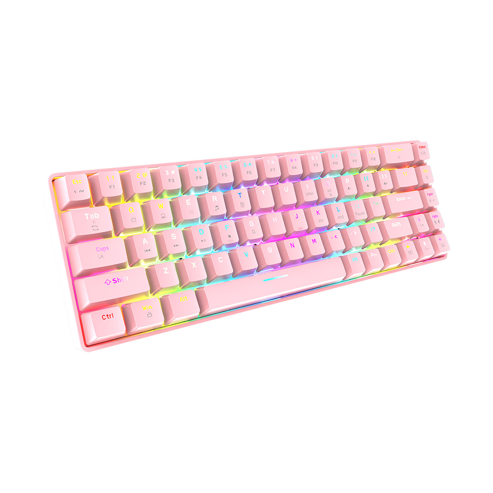 

T8 Mechanical Gaming Keyboard Blue Switch 68-Key Wired for PC Gamer, 501 Original