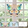 (US Only)Acrylic Single-Sided Diamond Painting Hanging Pendant for Home Decor (Butterfly)
