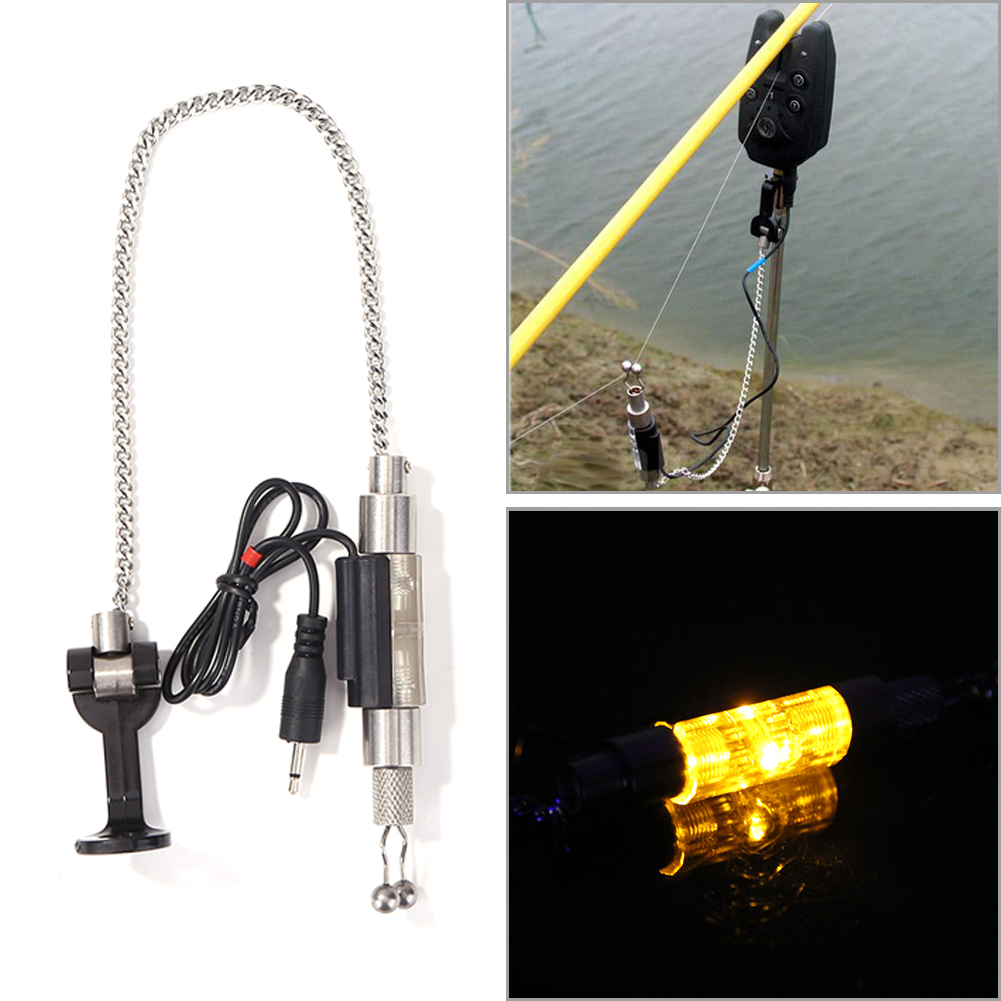 LED Illuminated Chain Fishing Swinger hanger Indicator for Bite Alarm Carp Fishing...