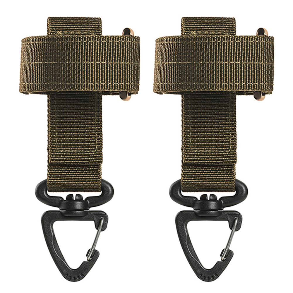 

2pcs Outdoor Gloves Hook Storage Buckle Climbing Rope Hiking Hanging Buckle, Camel, 501 Original