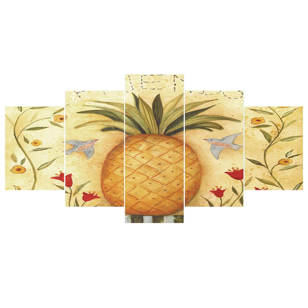 

95*45CM - Multi-picture Diamond Painting - 5pcs Pineapple, 501 Original