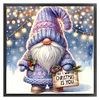 (Stamped/Counted) Christmas Gnome - 11CT Cross Stitch 40*40cm/15.75*15.75in