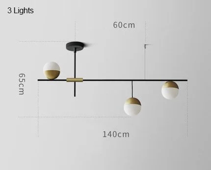 Postmodern Luxury Pendant Lights Designer Nut Light Villa Dinning Glass Ball Pendant Lamps for Living Room Bedroom