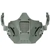 Airsoft Mask 700FPS Impact Resistance Safety Mask Detachable for Training(Black)