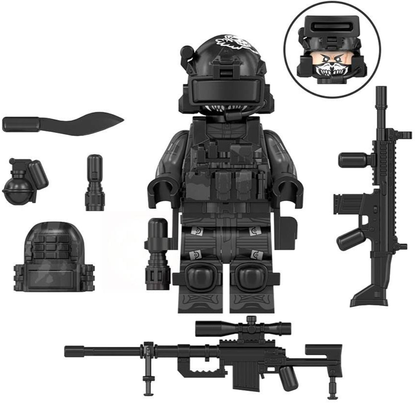 Commando Custom Military Minifigure Minifigure Bricks monstertoys