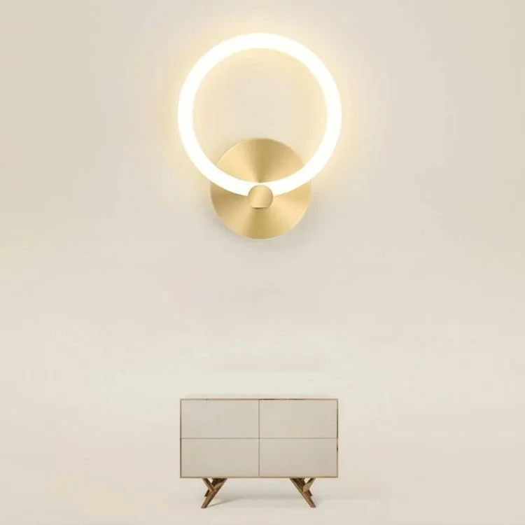 Modern Creative Golden Geometric Wall Lamp - Appledas