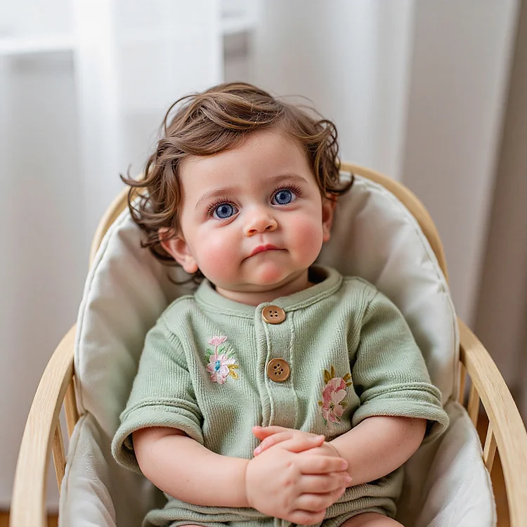 12" & 16" Adorable and Soft Full Body Silicone Newborn Baby Doll Boy or Girl Ruby with Flexible Limbs and Blue Eyes：Realistic Reborn Baby Dolls By Rsgdolls®