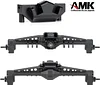 AMK RC Link Riser, CNC Aluminum Rear Link Riser for 1/10 RC Crawler Axial Capra 1.9 Unlimited Trail Buggy Currie F9 SuperShafty CP44 Portal Axle Upgrade (Black Link Riser)