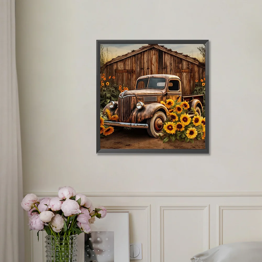 Diamond Painting - Full Round Drill - Car(Canvas|30*30cm)