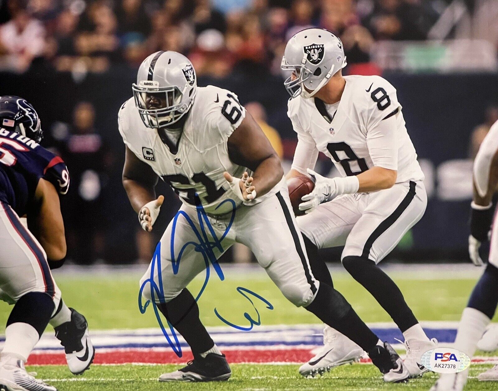 Rodney Hudson Signed Autographed Los Angeles Raiders 8x10 Photo Poster painting PSA/DNA