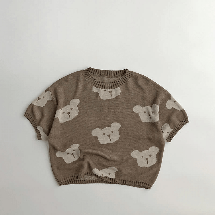 Toddler Bear Bunny Knitted Tee