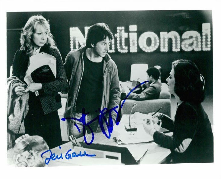 Tootsie (Dustin Hoffman & Teri Garr) signed 8x10 Photo Poster painting In-person