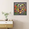 Chien de berger Love - perceuse ronde peinture diamant - 30*30cm