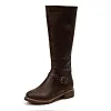 Women's Zip Tall Winter Leather Boots