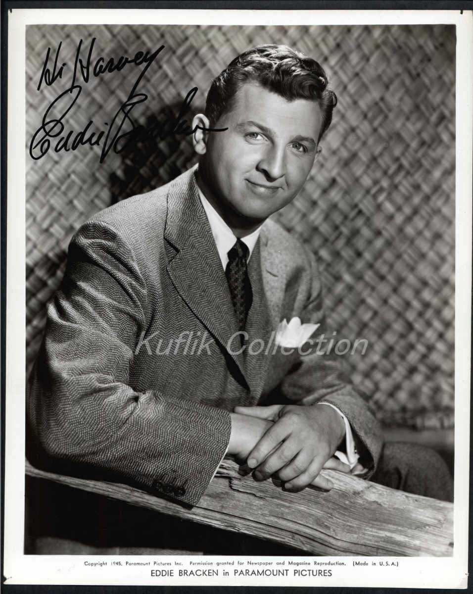 Eddie Bracken - Signed Vintage Celebrity Autograph Photo Poster painting