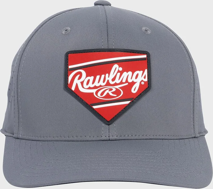 Rawlings Home Plate Performance Curved Bill Snapback Hat