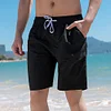 Gioiacombo&trade; Pantaloni da spiaggia casual da uomo larghi con stampa geometrica