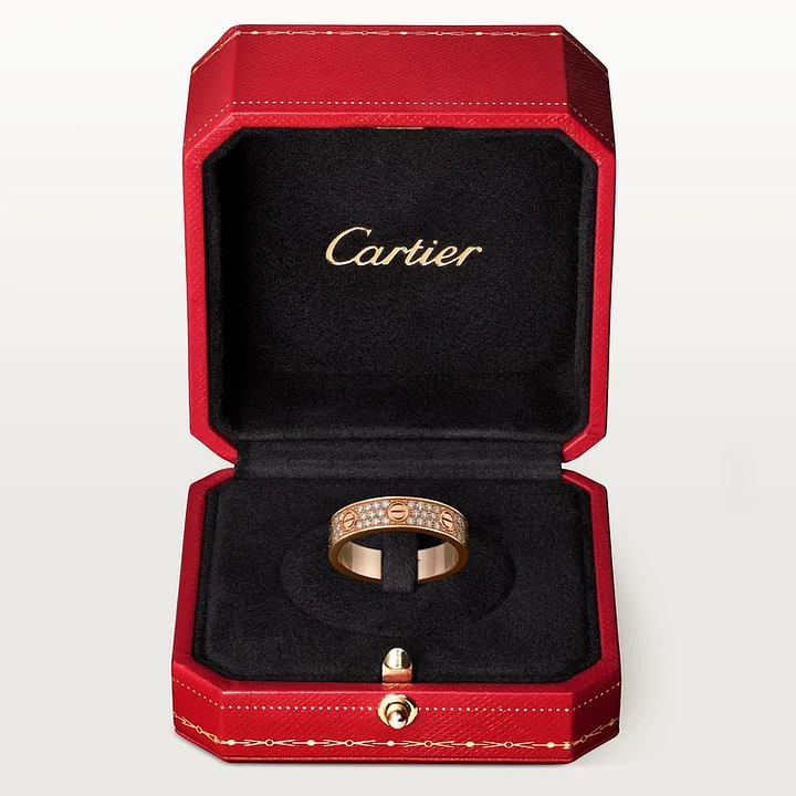 8 photos, wedding ring from the #LOVE# collection, set with diamonds