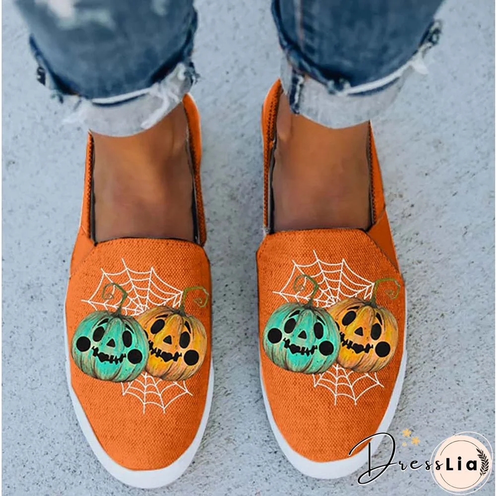 Pumpkin Monsters Women Orange Shoes