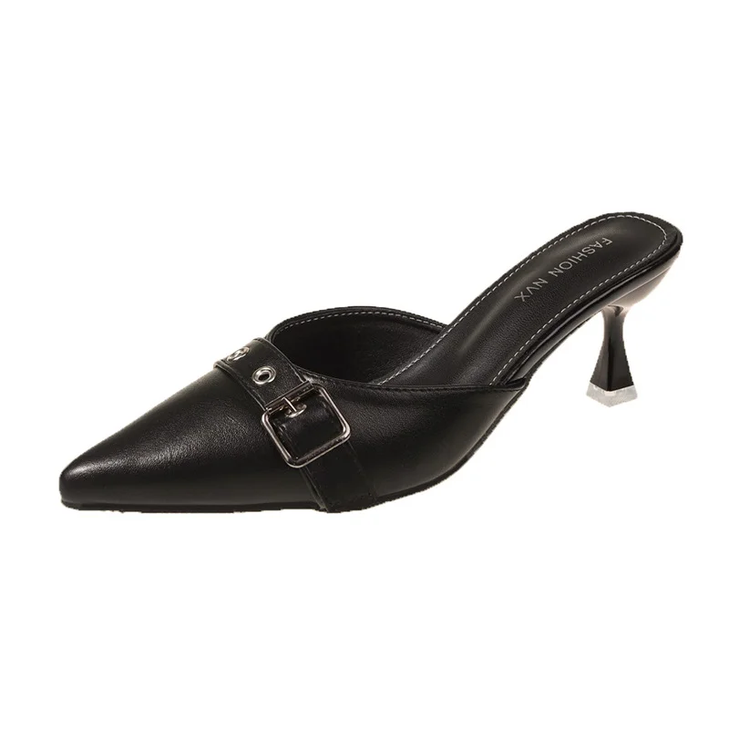 Tanguoant Tanguoant New Spring And Summer 2024 Features Pointed French High-Heeled Muller Shoes
