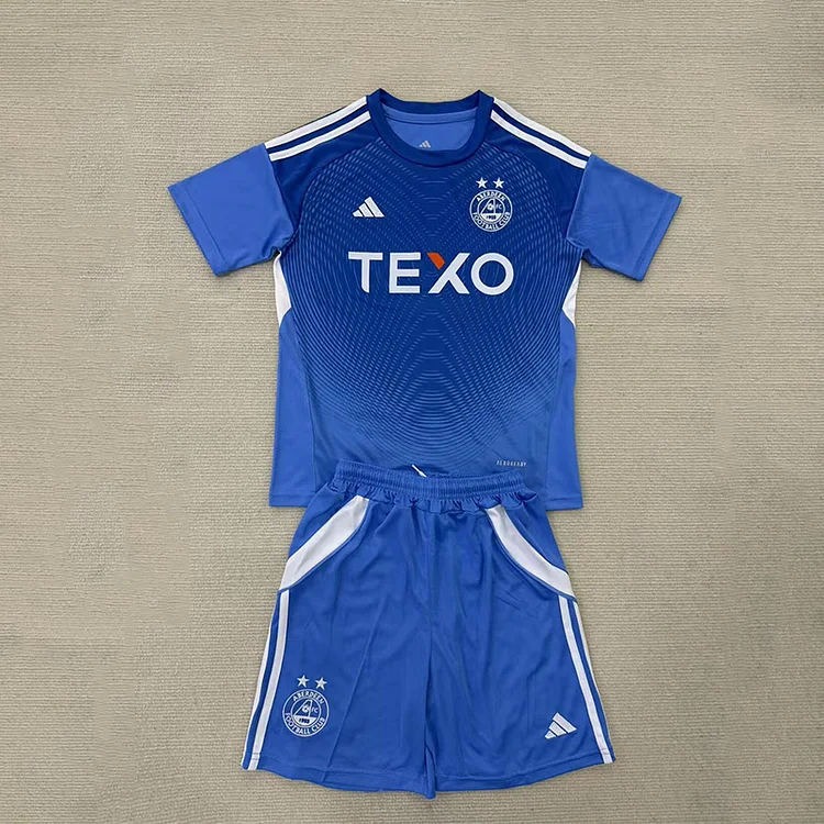 Kids Aberdeen 25/26 GK Blue Football Jersey