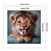 Lion-18CT Stamped Cross Stitch Kit(20x20cm)