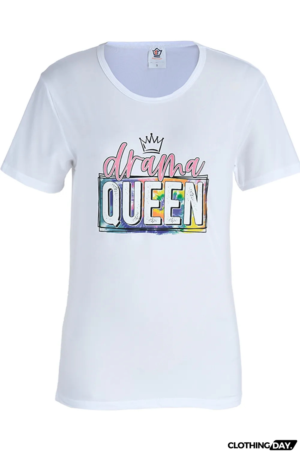 Orange Fashion Casual Letter Print Basic O Neck T-Shirts