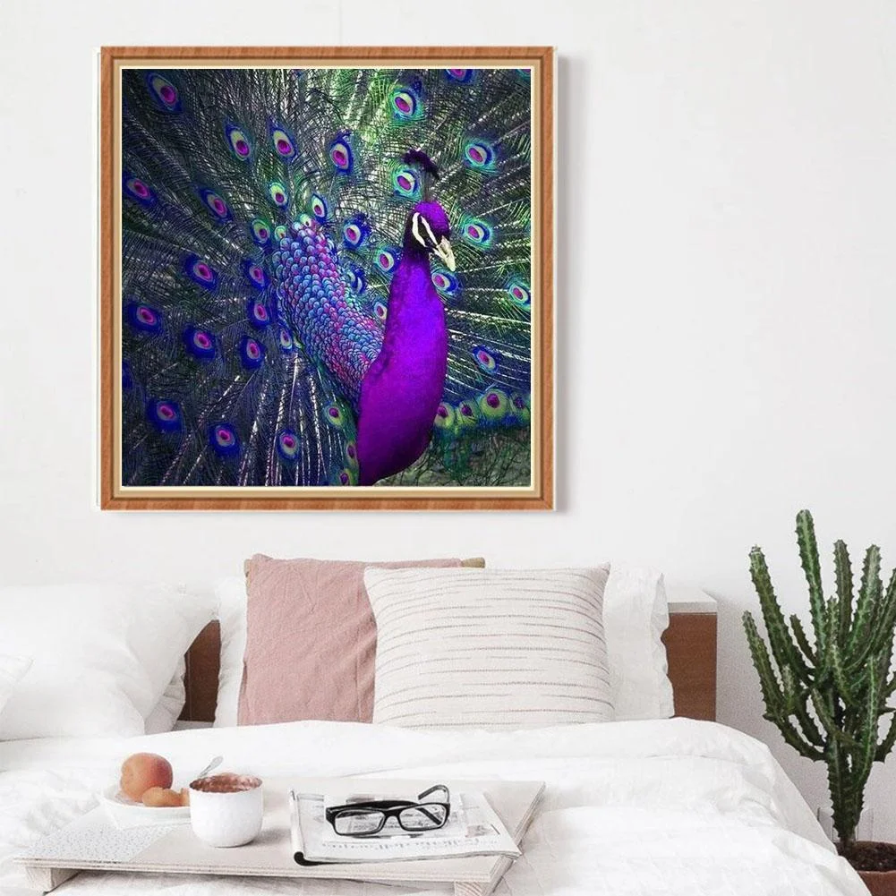 Diamond Painting - Full Round Drill - Peacock(30*30cm)