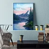Diamond Painting-DIY Full Round Drill Mountain Lake